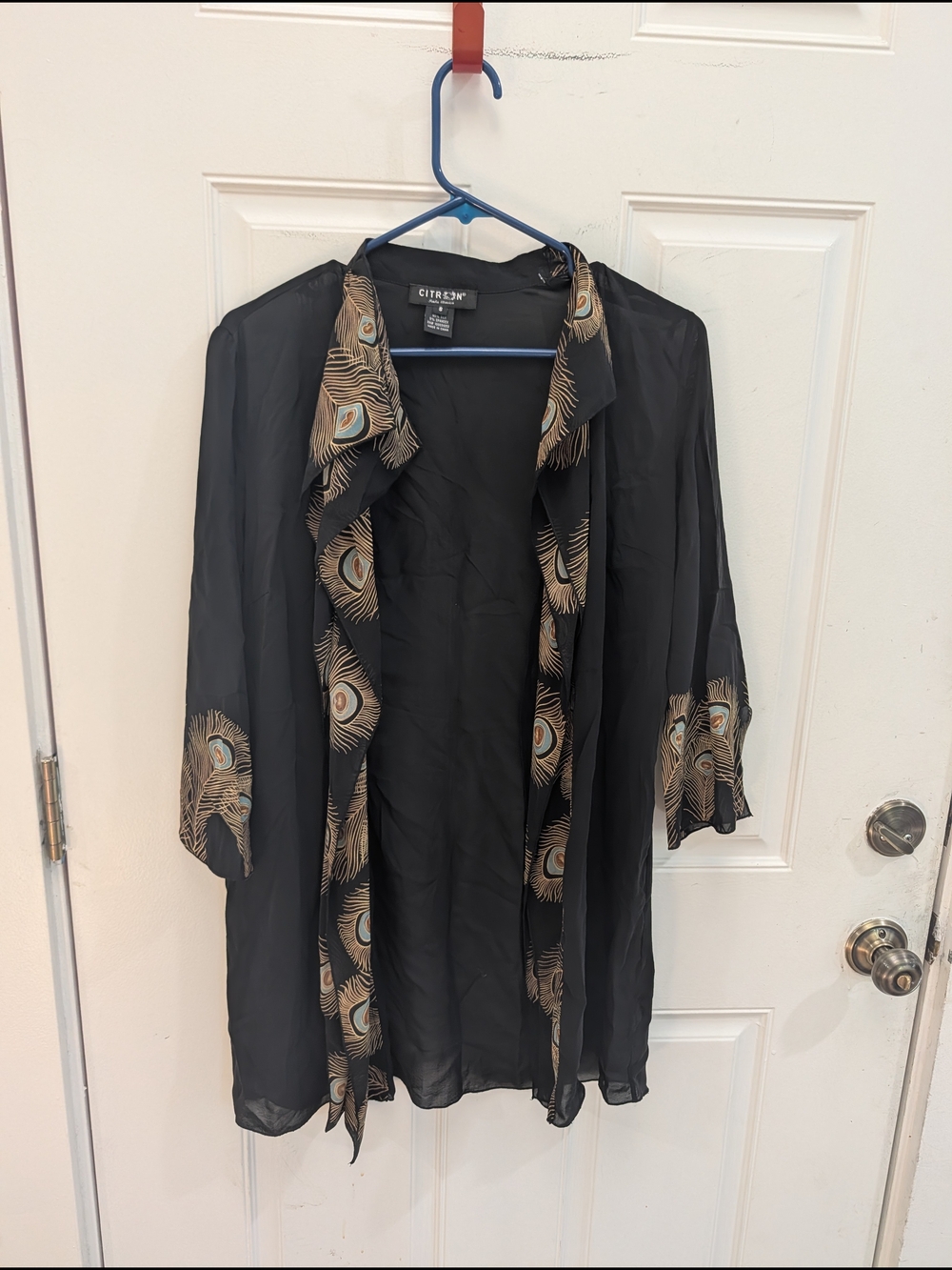 Citron Santa Monica Silk Kimono Topper